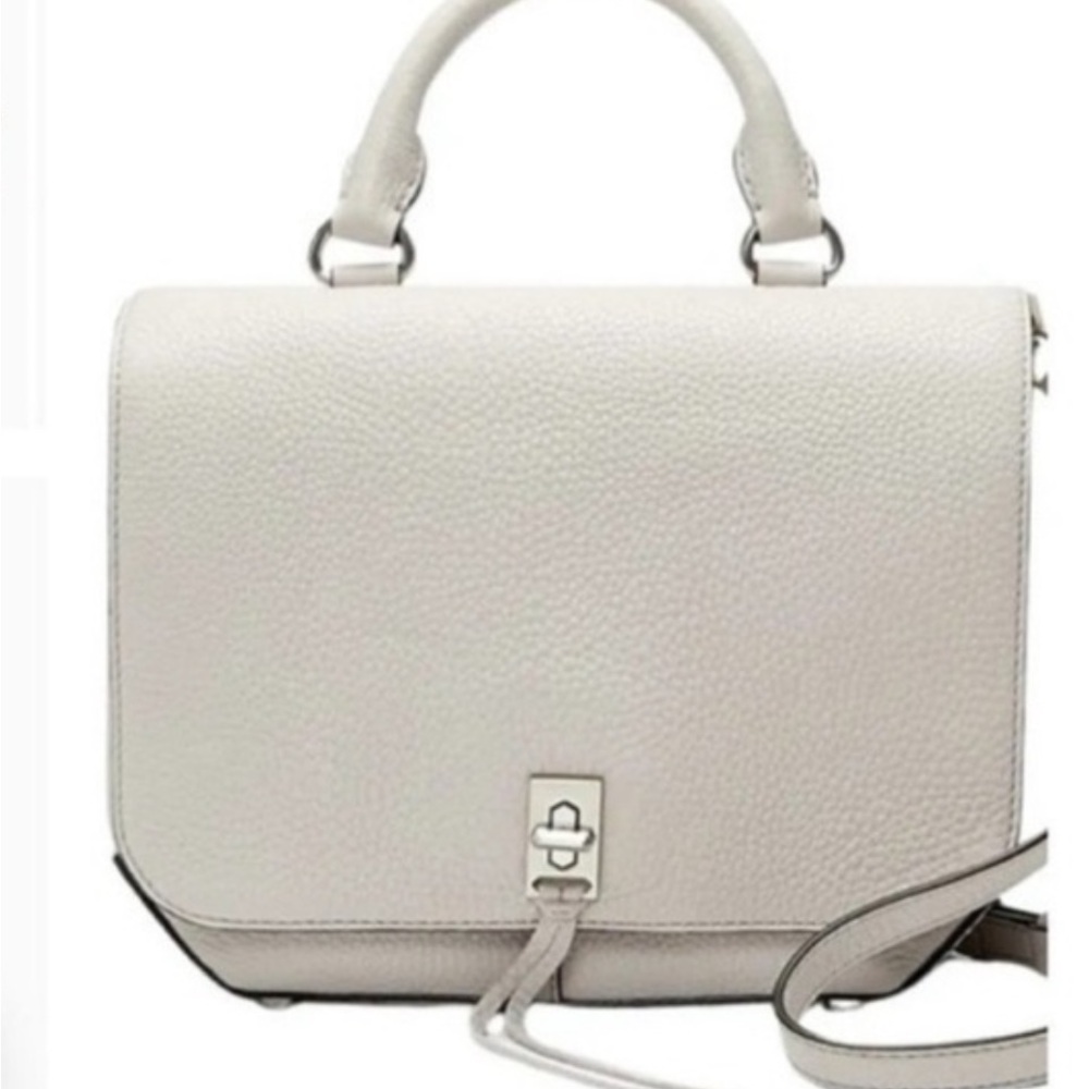 Rebecca Minkoff Darren Medium Convertible Backpack Ivory Leather